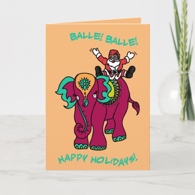 Cartes Pour Fêtes Annuelles Balle ! Balle ! (Devant)