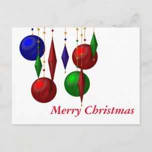 Cartes Pour Fêtes Annuelles balle de noël sur arrière - plan blanc