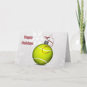 Cartes Pour Fêtes Annuelles balle de tennis décoration Joyeuses Fêtes