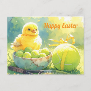 Cartes Pour Fêtes Annuelles Balle de tennis pour le jour de Pâques dans une co
