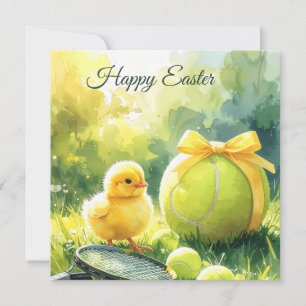 Cartes Pour Fêtes Annuelles Balle de tennis pour les vacances de Pâques