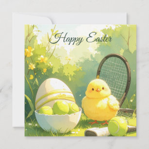 Cartes Pour Fêtes Annuelles Balle de tennis pour les vacances de Pâques