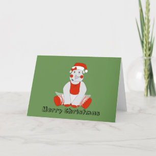 Cartes Pour Fêtes Annuelles Ballerina Rhino - Spécial Noël
