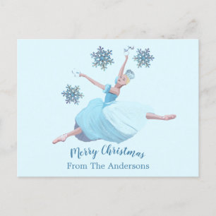 Cartes Pour Fêtes Annuelles Ballerina Snowflakes Le Casse-Noix