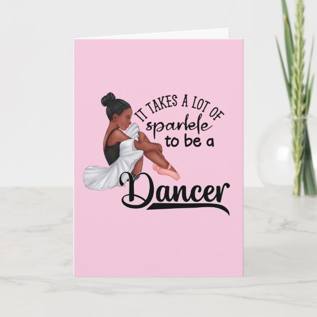 Cartes Pour Fêtes Annuelles Ballerina Sparkle (Devant)