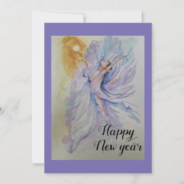 Cartes Pour Fêtes Annuelles Ballerine (Devant)