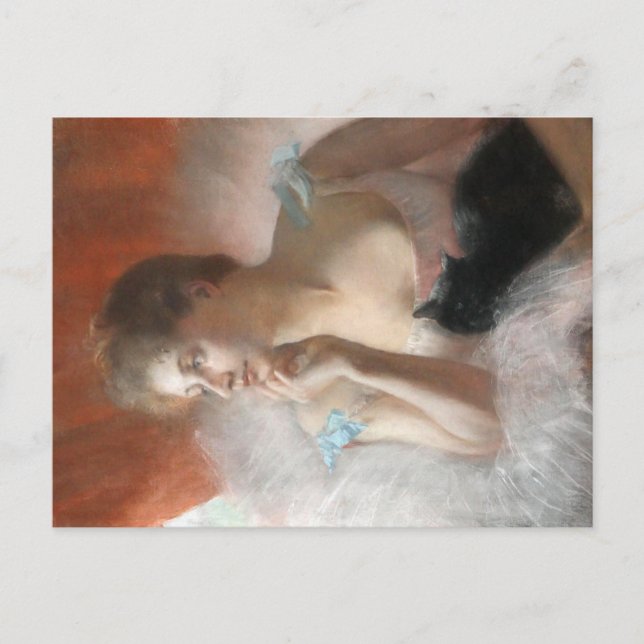 Cartes Pour Fêtes Annuelles Ballerine avec un conversation Pierre Carrier-Bell (Devant)