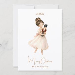 Cartes Pour Fêtes Annuelles Ballerine de Casse-Noisette simple Noël