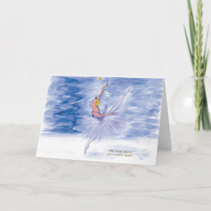 Cartes Pour Fêtes Annuelles Ballet de la reine des neiges de Twitter par Marie