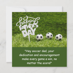 Cartes Pour Fêtes Annuelles Ballon de foot pour Papa pour la Fête des Pères   