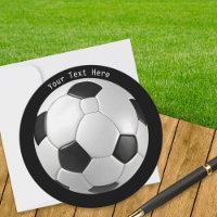 Ballon de Football Personnalisé Texte Moderne