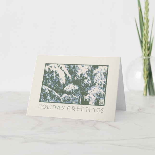 Cartes Pour Fêtes Annuelles Balsames de l'artisan en neige (Devant)