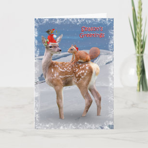 Cartes Pour Fêtes Annuelles Bambi et Friends