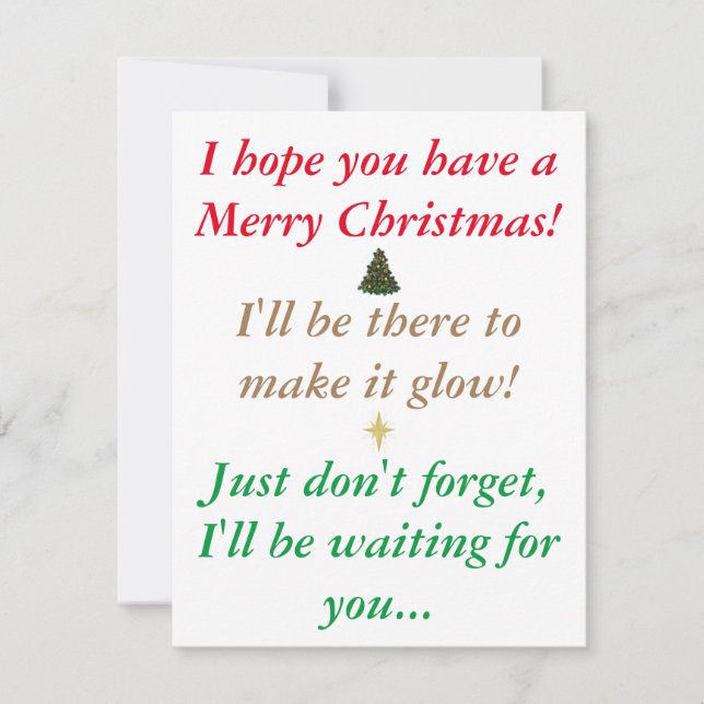 Cartes Pour Fêtes Annuelles Bambi's Funny Christmas Card V2 (Devant)