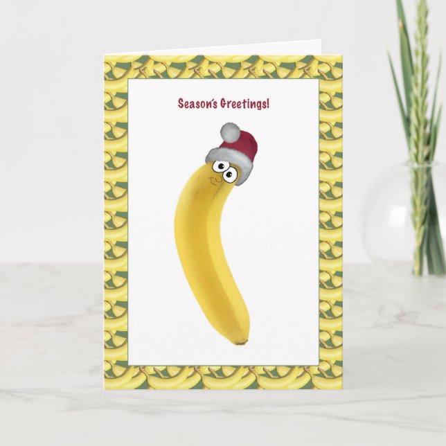 Cartes Pour Fêtes Annuelles Banane de Noël ! (Devant)