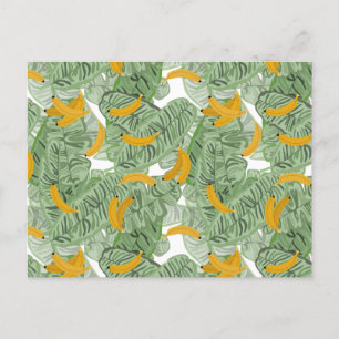 Cartes Pour Fêtes Annuelles Banane tropicale moderne Motif vert