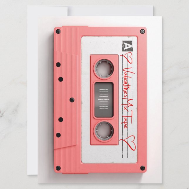 Cartes Pour Fêtes Annuelles Bande de mixage de la cassette audio Valentines vi (Devant)