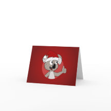 Bande dessinée de koala de Noël
