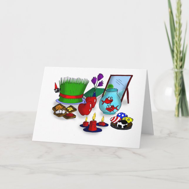 Cartes Pour Fêtes Annuelles Bande dessinée de Norooz (Devant)