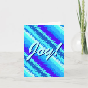 Cartes Pour Fêtes Annuelles Bandes de verre - teintes bleu saphir