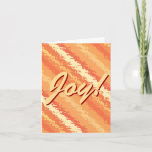 Cartes Pour Fêtes Annuelles Bandes de verre - tons orange et or
