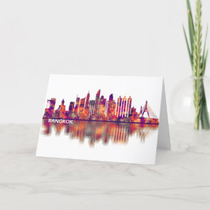 Cartes Pour Fêtes Annuelles Bangkok Thaïlande Skyline