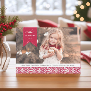 Cartes Pour Fêtes Annuelles Banner Year   Holiday Photo Card