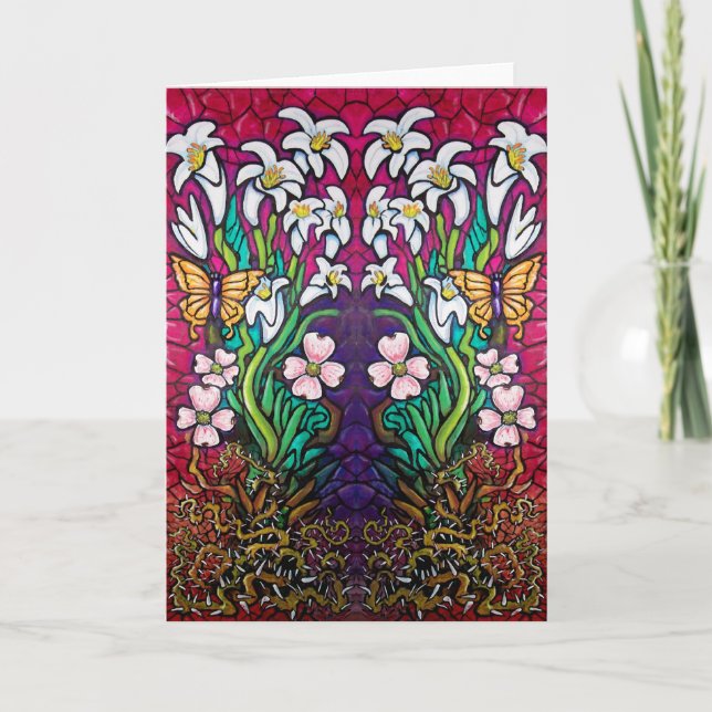 Cartes Pour Fêtes Annuelles Bannière de Pâques (Devant)