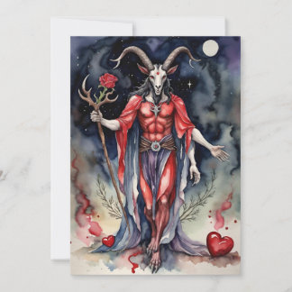 Cartes Pour Fêtes Annuelles Baphomet Gothic Valentine's Day Every Realm