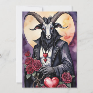 Cartes Pour Fêtes Annuelles Baphomet Gothic Valentine's Day Love