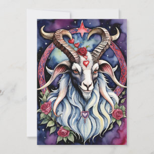 Cartes Pour Fêtes Annuelles Baphomet gothique Saint Valentin Tous les royaumes