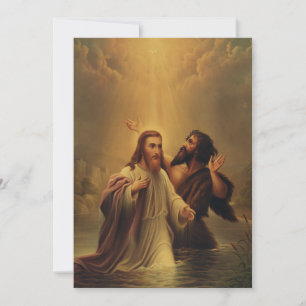 Cartes Pour Fêtes Annuelles Baptême du Christ