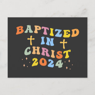 Cartes Pour Fêtes Annuelles Baptisé en Christ