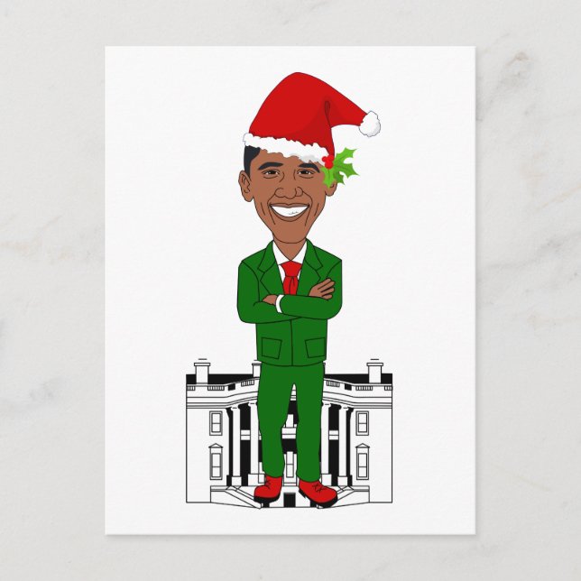 Cartes Pour Fêtes Annuelles barack obama santa claus (Devant)