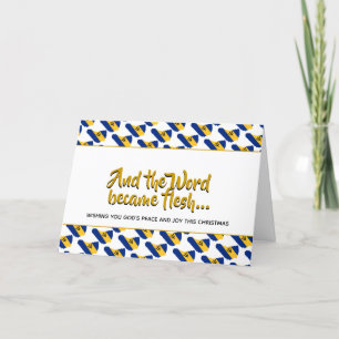 Cartes Pour Fêtes Annuelles BARBADOS Élégant Mot Devenu Flesh NOËL
