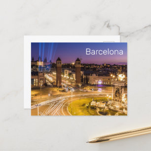 Cartes Pour Fêtes Annuelles Barcelona Plaza de Espana Catalogne Espagne Couche
