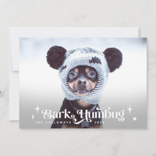 Cartes Pour Fêtes Annuelles BARK HUMBUG Drôle Chien Xmas