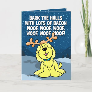 Cartes Pour Fêtes Annuelles Bark Les Halls