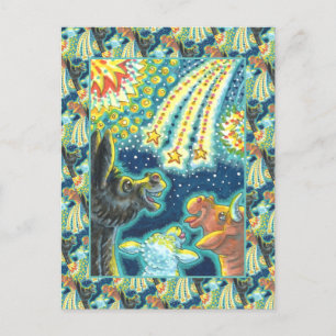 Cartes Pour Fêtes Annuelles BARNYARD FARM ANIMALS LE 4 JUILLET Drôle Mignonne