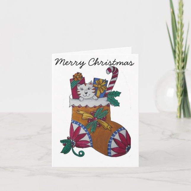 Cartes Pour Fêtes Annuelles Bas de Joyeux Noël (Devant)