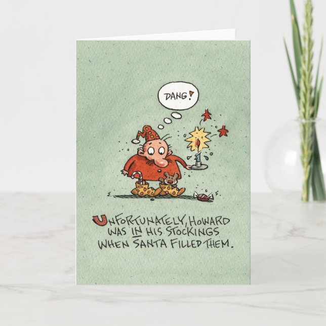 Cartes Pour Fêtes Annuelles Bas de Noël (Devant)