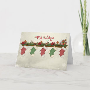 Cartes Pour Fêtes Annuelles Bas de Noël