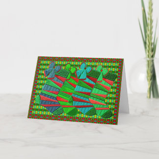 Cartes Pour Fêtes Annuelles Bas de Noël brodés à motifs