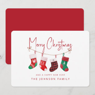 Cartes Pour Fêtes Annuelles Bas de Noël joyeux
