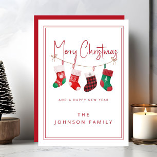 Cartes Pour Fêtes Annuelles Bas de Noël joyeux