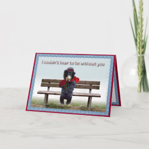 Cartes Pour Fêtes Annuelles Base andine d'ours de la Saint-Valentin 2012