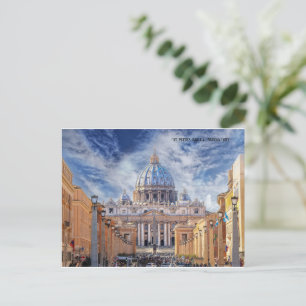 Cartes Pour Fêtes Annuelles Basilique Saint-Pierre Rome Cité du Vatican