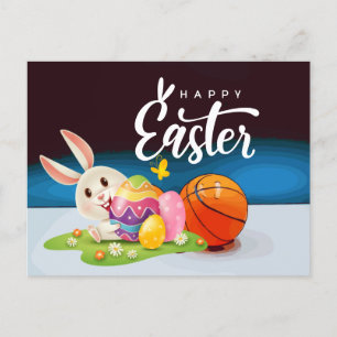 Cartes Pour Fêtes Annuelles Basket-ball Joyeux vacances de Pâques au joueur