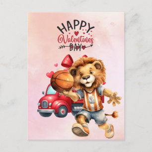 Cartes Pour Fêtes Annuelles Basket-ball Saint-Valentin du joueur avec amour