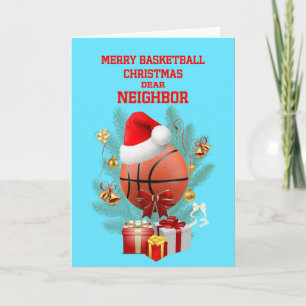 Cartes Pour Fêtes Annuelles Basket de Noël voisin